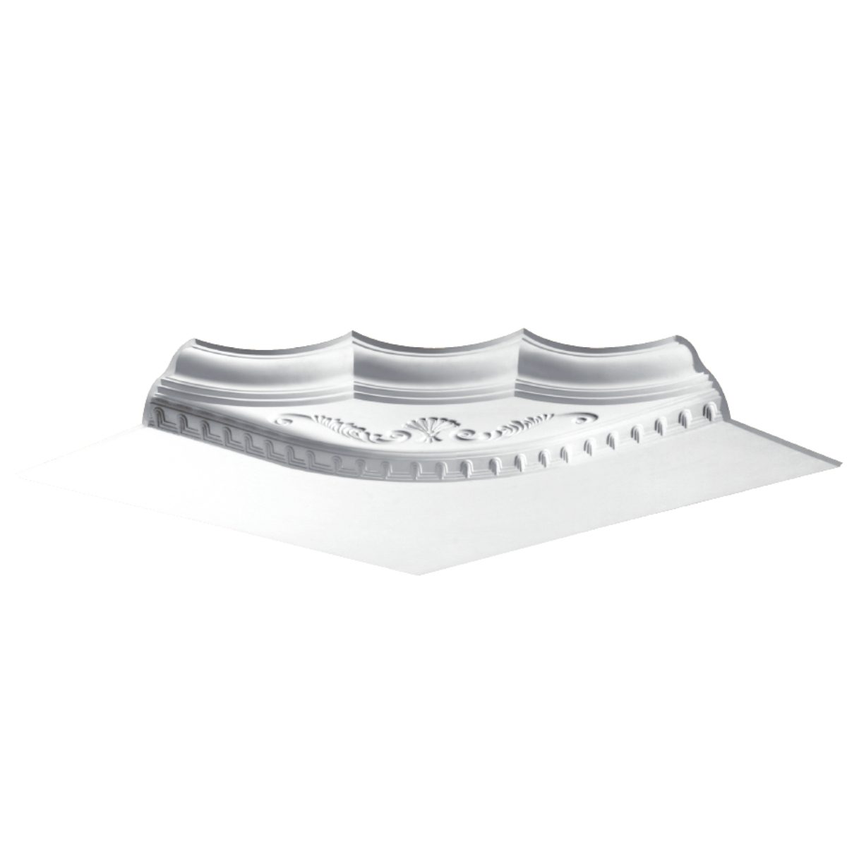 Moulding Corner in Plaster JN334 (1000 x 1000 x 110 mm)