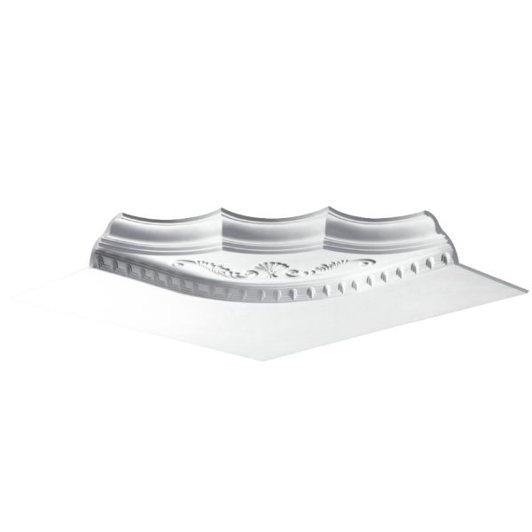 Moulding Corner in Plaster JN334 (1000 x 1000 x 110 mm)
