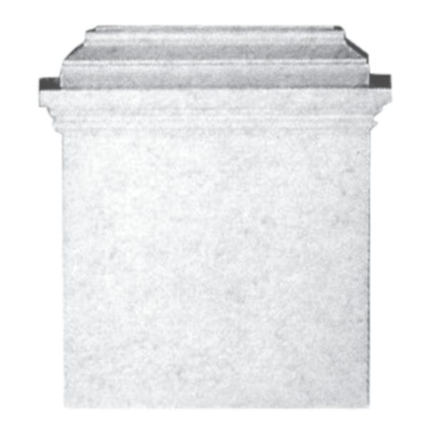 Pilastra em Gesso KZ22TB (300 x 280 mm)