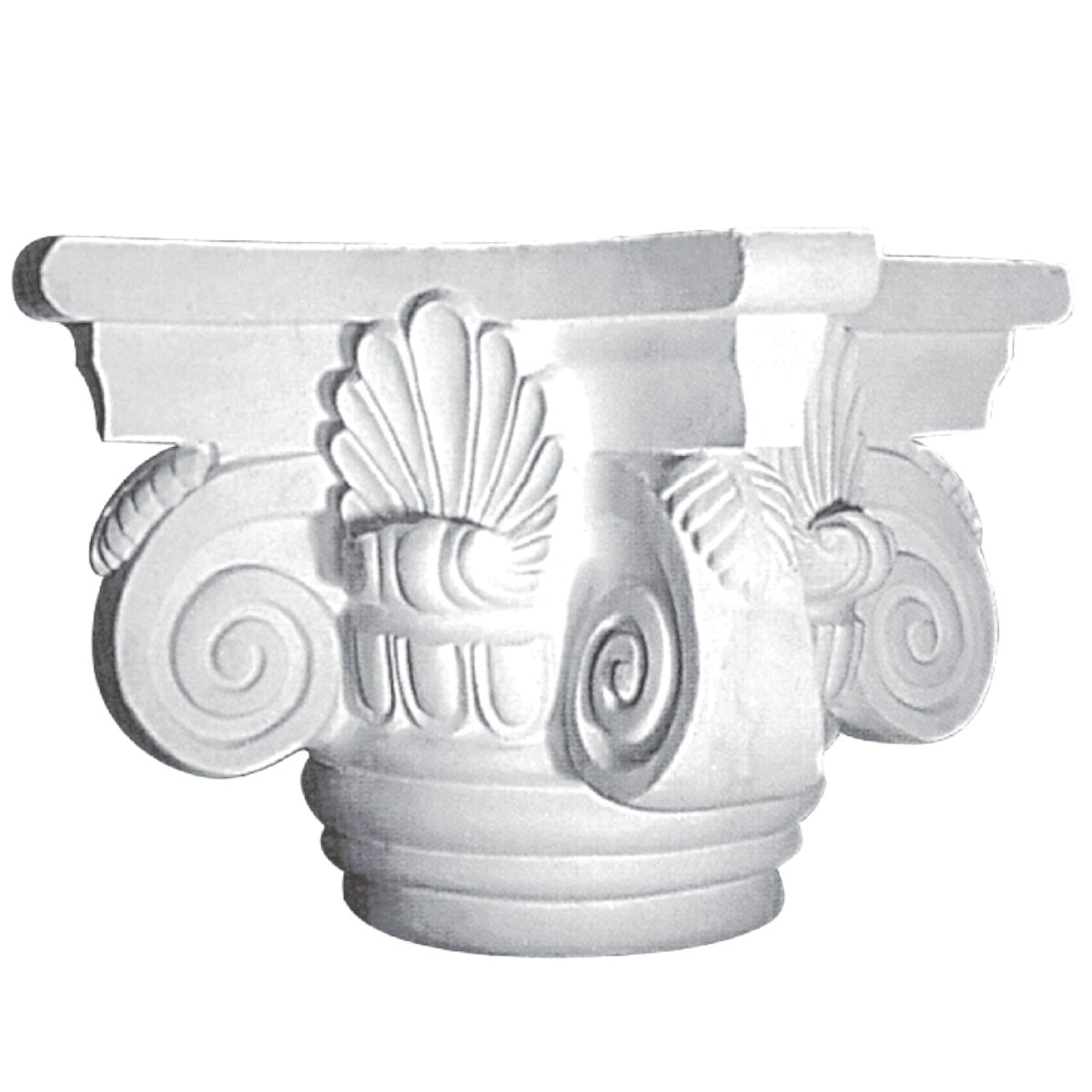 Medium Capital in Plaster M14 (400 x 400 x 300 x 200 mm)