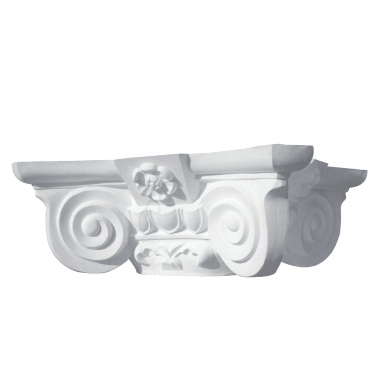 Capitel Pequeno em Gesso M08 (640 x 640 x 230 mm)