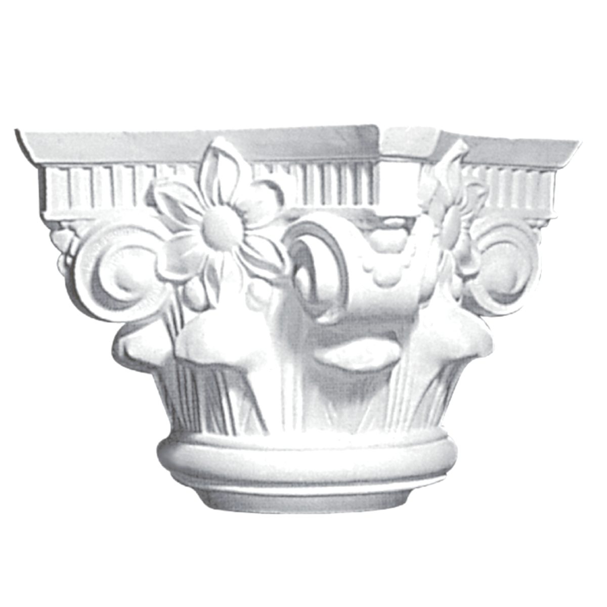 High Capital in Plaster M16 (420 x 420 x 360 x 240 mm)