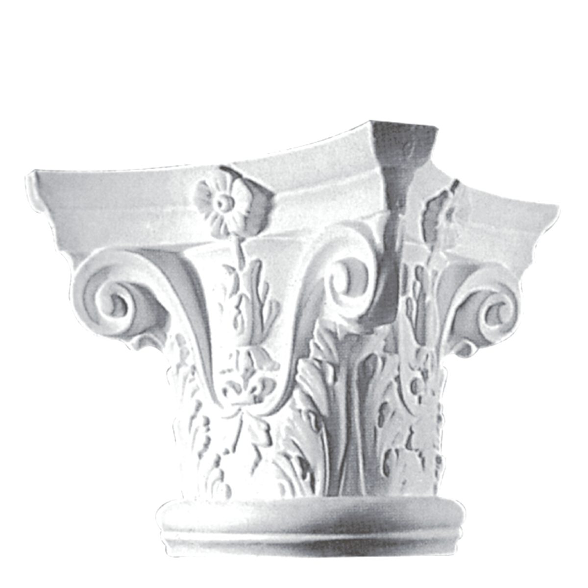 Medium Capital in Plaster M19 (340 x 340 x 290 x 200 mm)