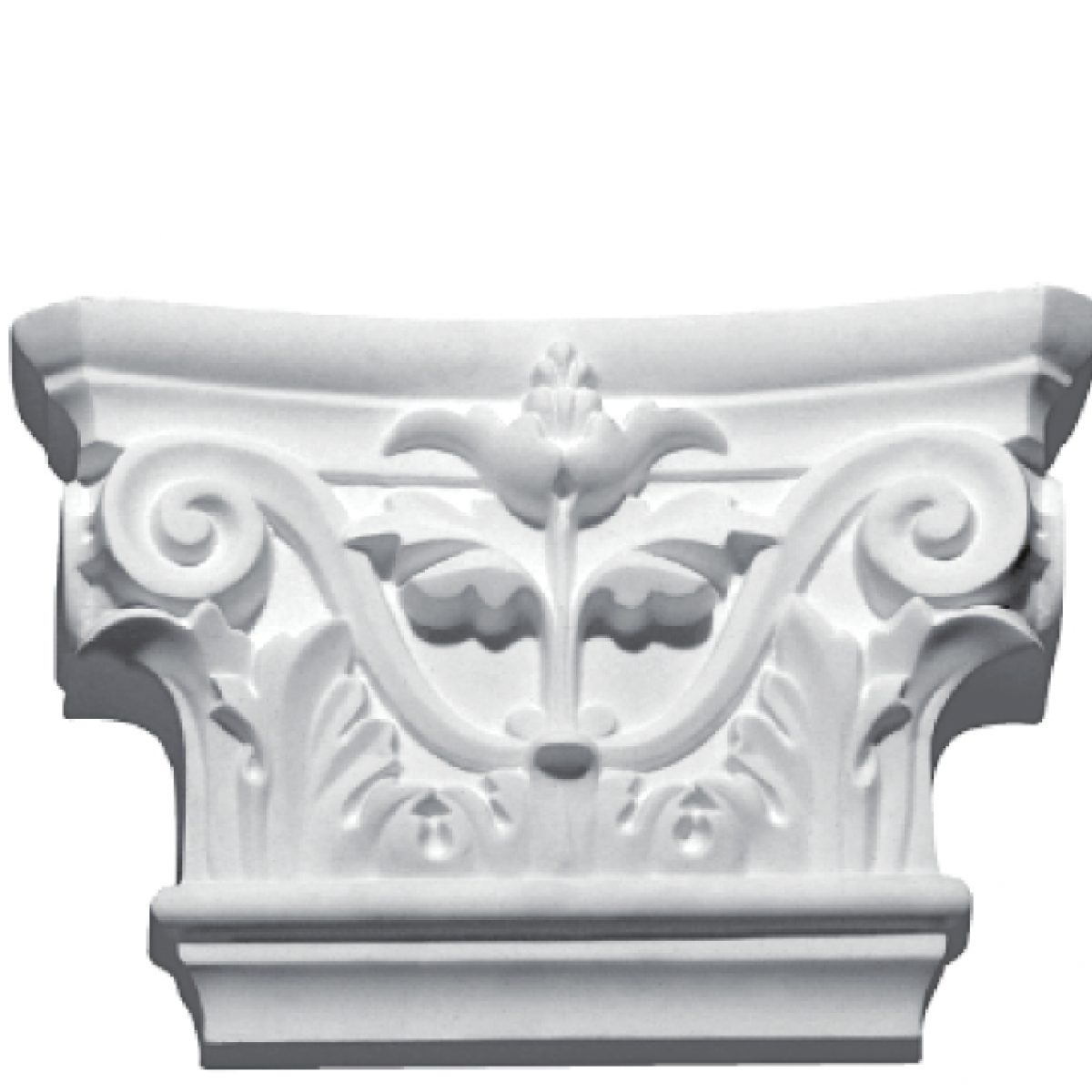 Medium Capital in Plaster M22 (220 x 220 x 65 mm)
