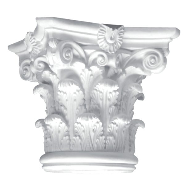High Capital in Plaster M26 (380 x 380 x 345 x 200 mm)