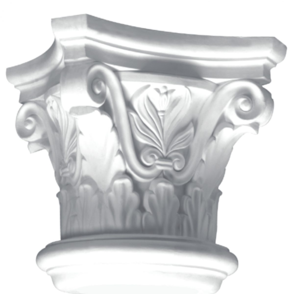Capitel Médio em Gesso M28 (250 x 250 x 240 x 150 mm)