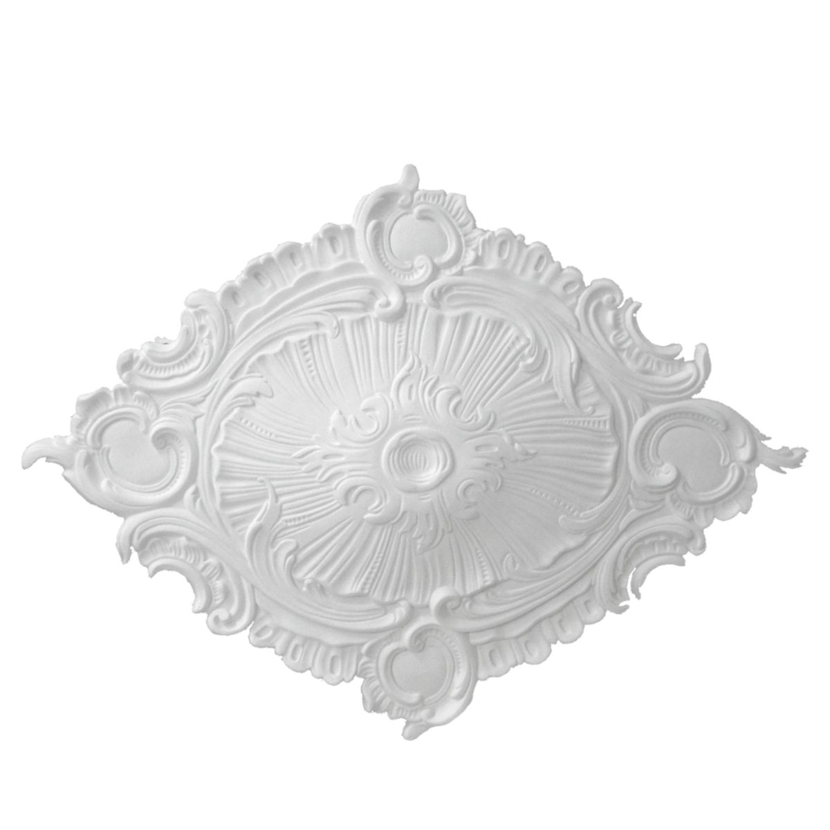 Ceiling Centre in Plaster RB001 (670 x 480 mm)