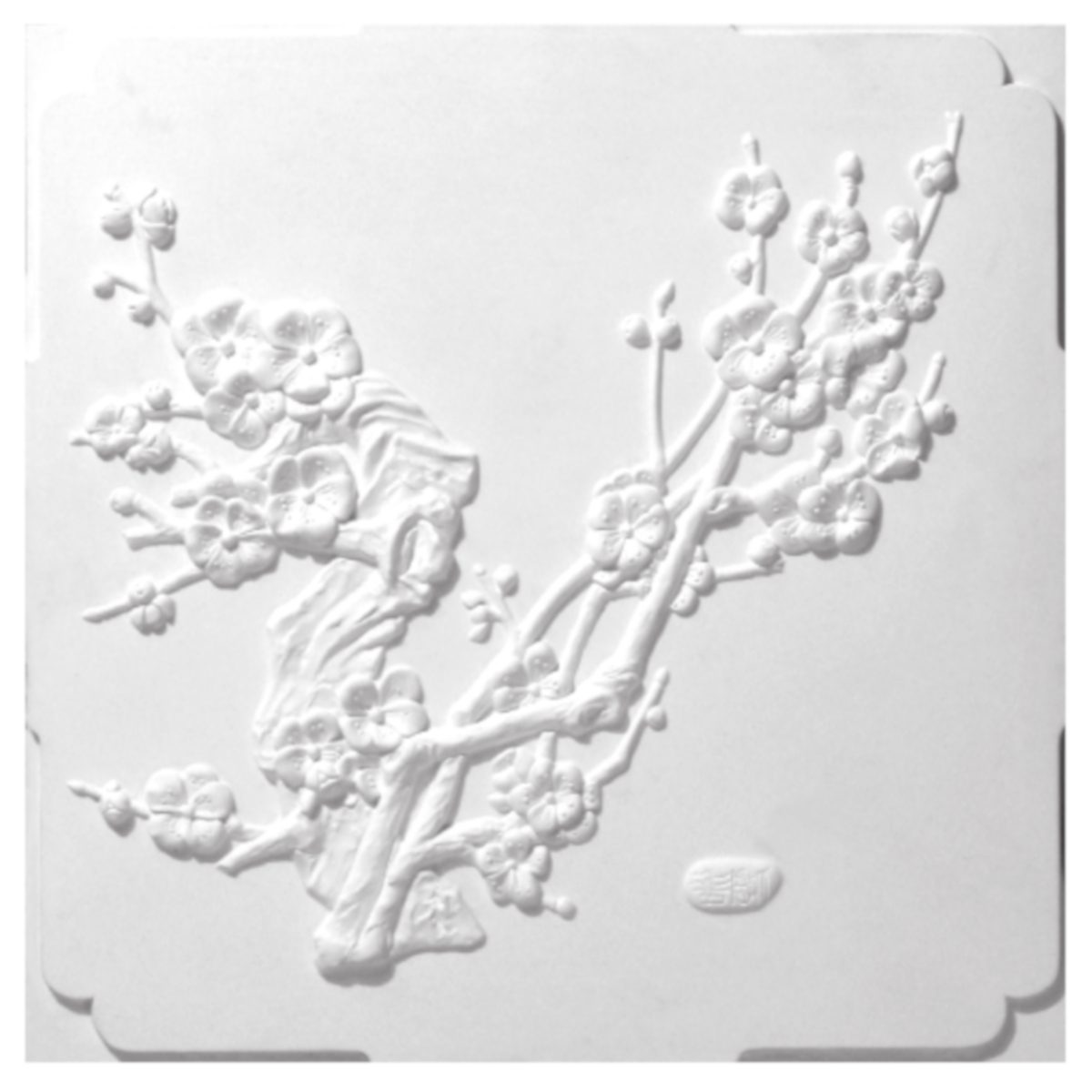 Painel Decorativo em Gesso SQ005 (400 x 400 x 15 mm)