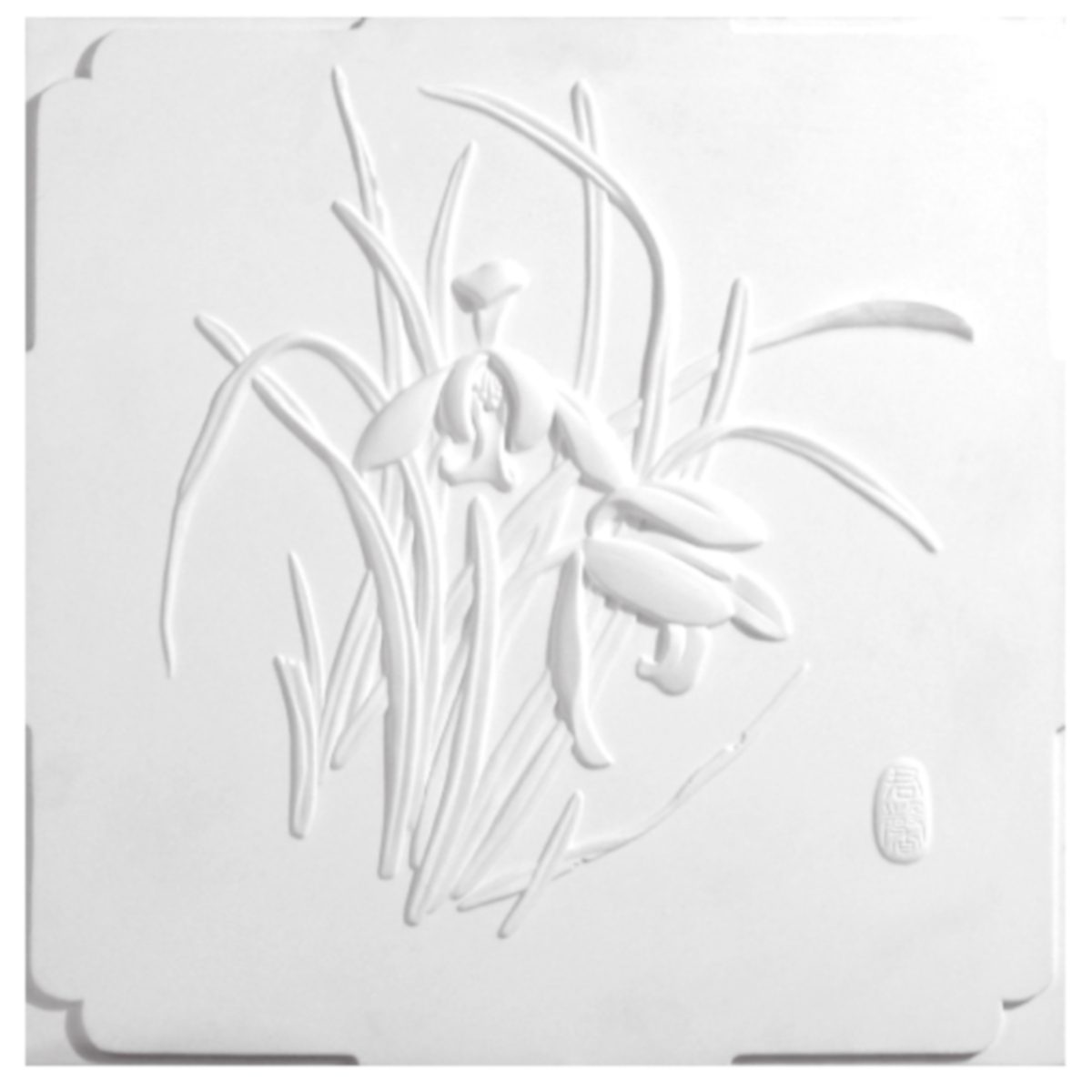 Painel Decorativo em Gesso SQ006 (400 x 400 x 15 mm)
