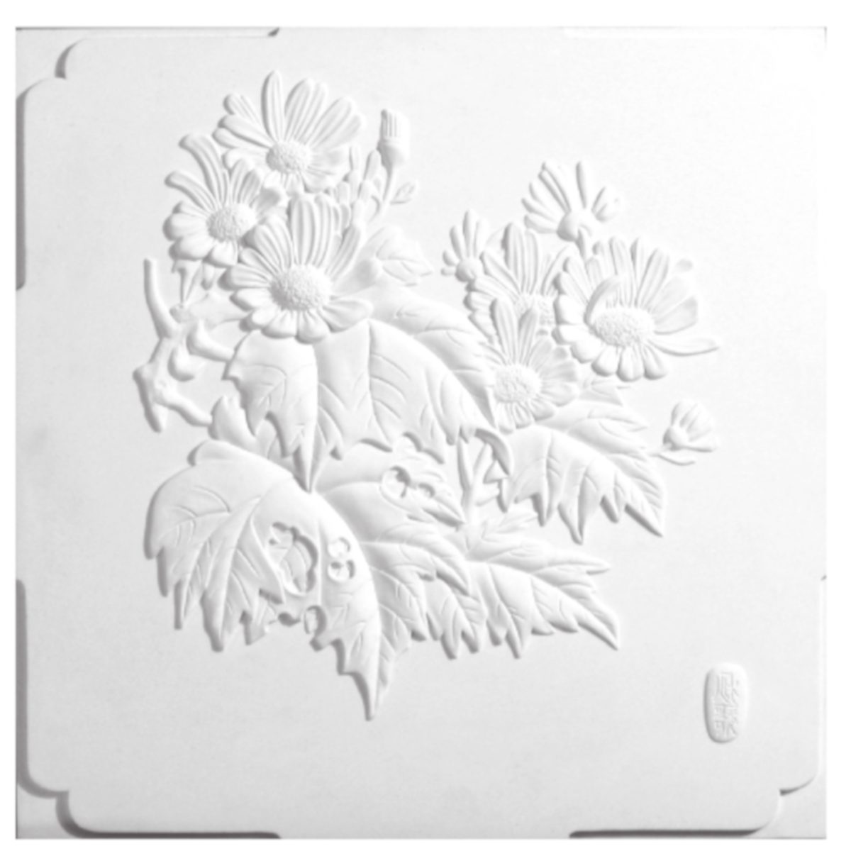 Wall Panel in Plaster SQ007 (400 x 400 x 15 mm)