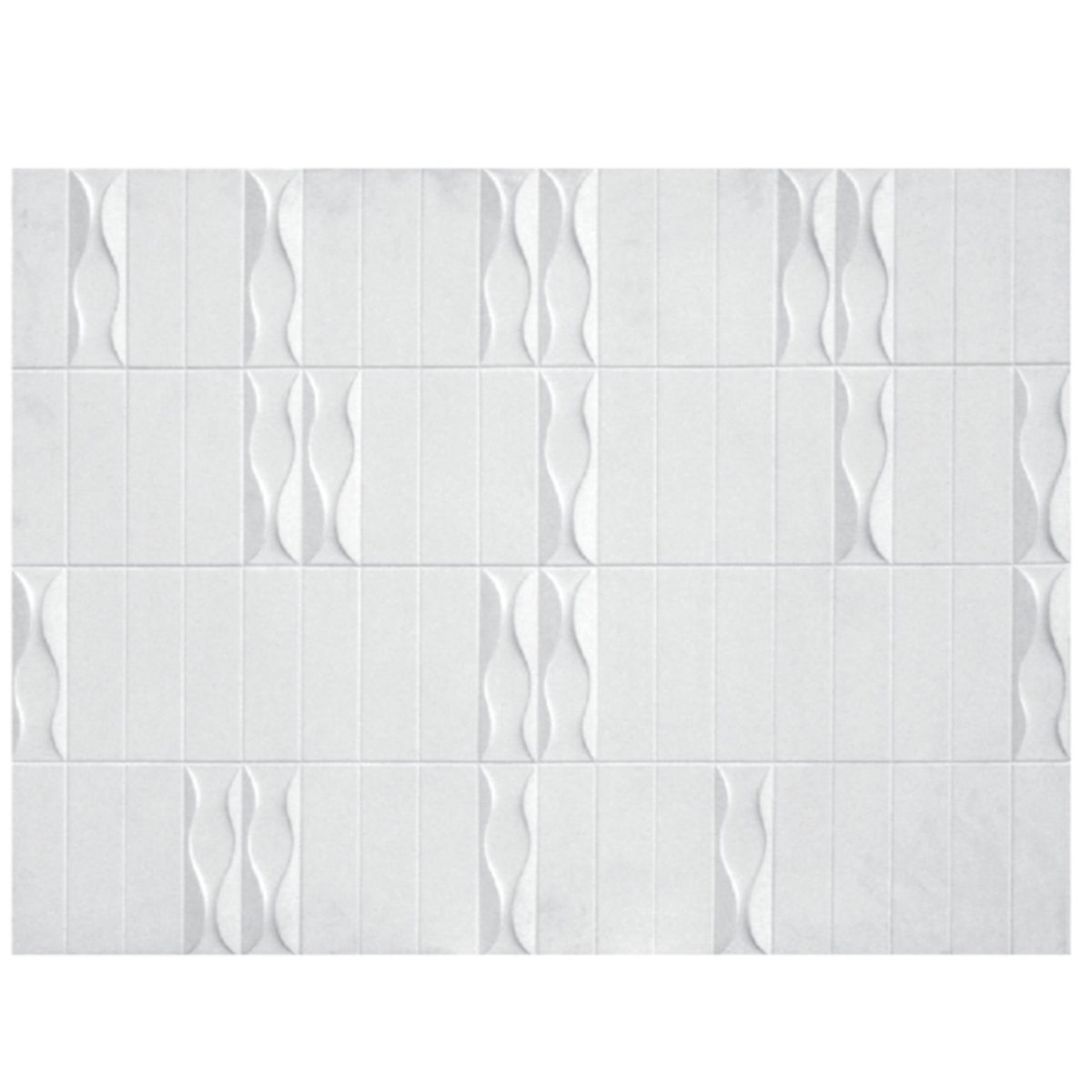 Painel Decorativo em Gesso SQ2023 (1130 x 850 x 12 mm)