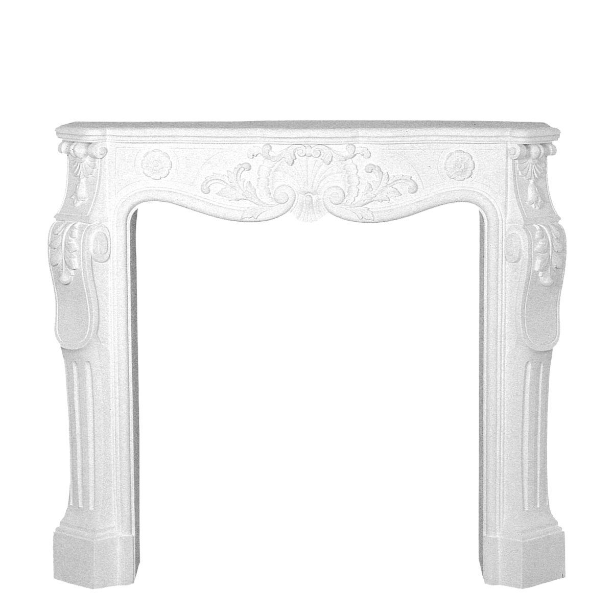 Fireplace in Plaster WS0002 (1050 x 970 x 260 mm)