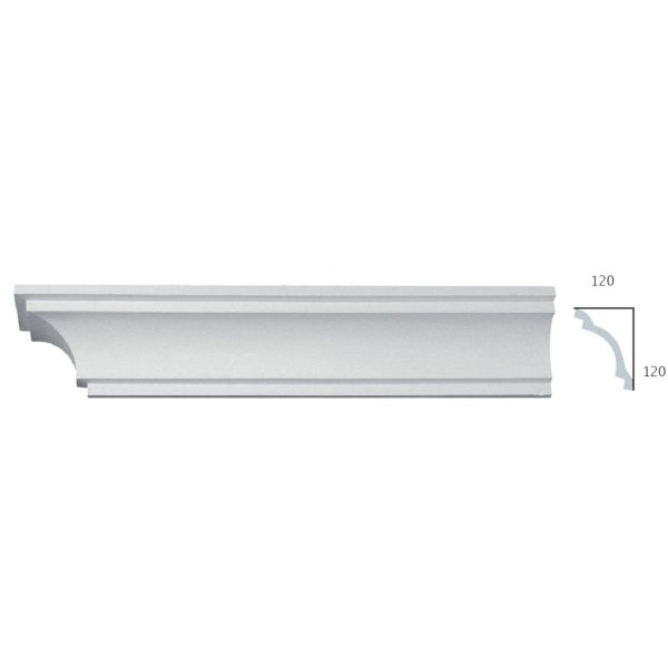 Sanca em Gesso C0071C (2440 x 170 mm)