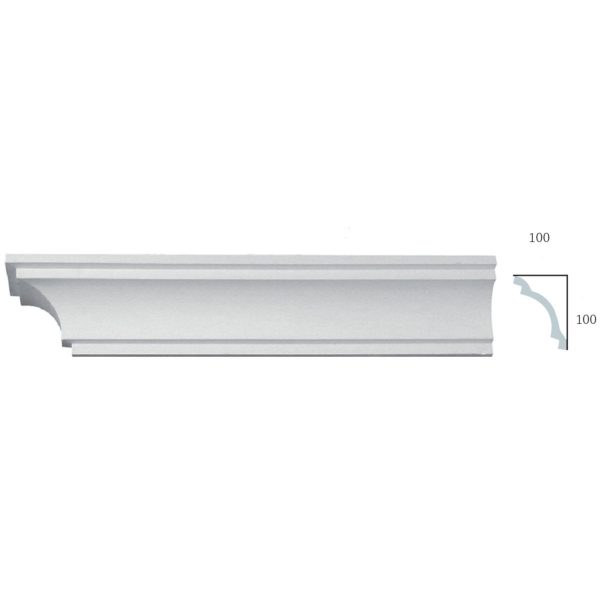 Sanca em Gesso C0071B (2440 x 140 mm)