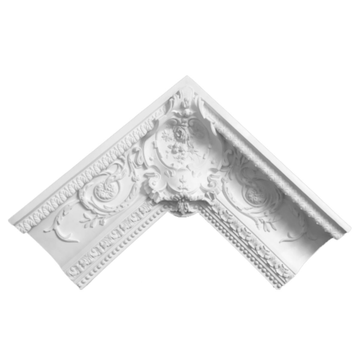 Moulding Corner in Plaster JB045 (775 x 355 mm)