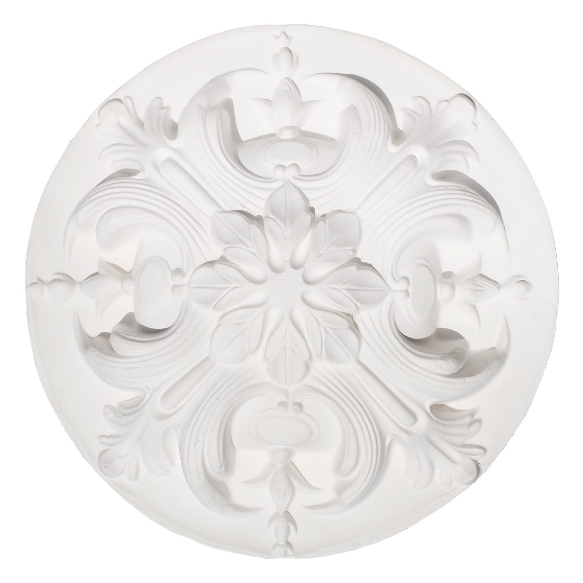 Decorative Ornament in Plaster DH_P39 (Φ230 x 55 mm)