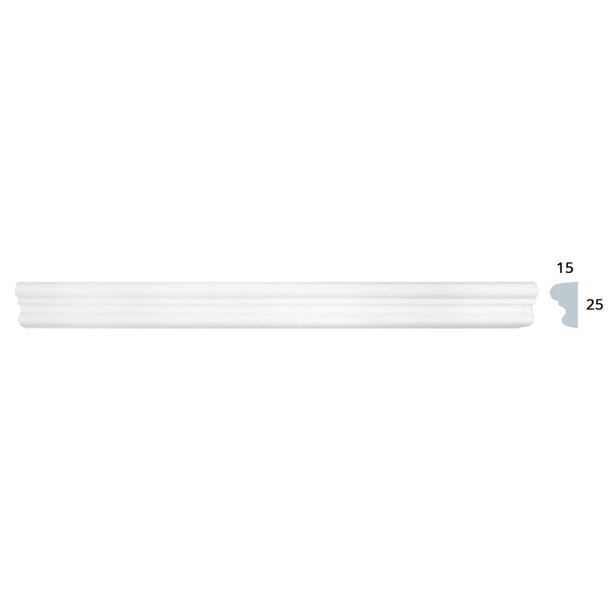 Friso ArteDecor em Gesso L5191 2000x25x15