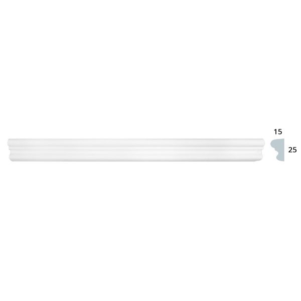 Friso ArteDecor em Gesso L5191 2000x25x15