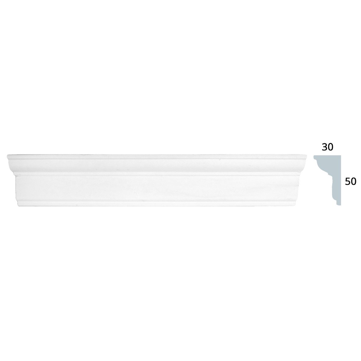 Friso ArteDecor em Gesso L5193 2500x50x30