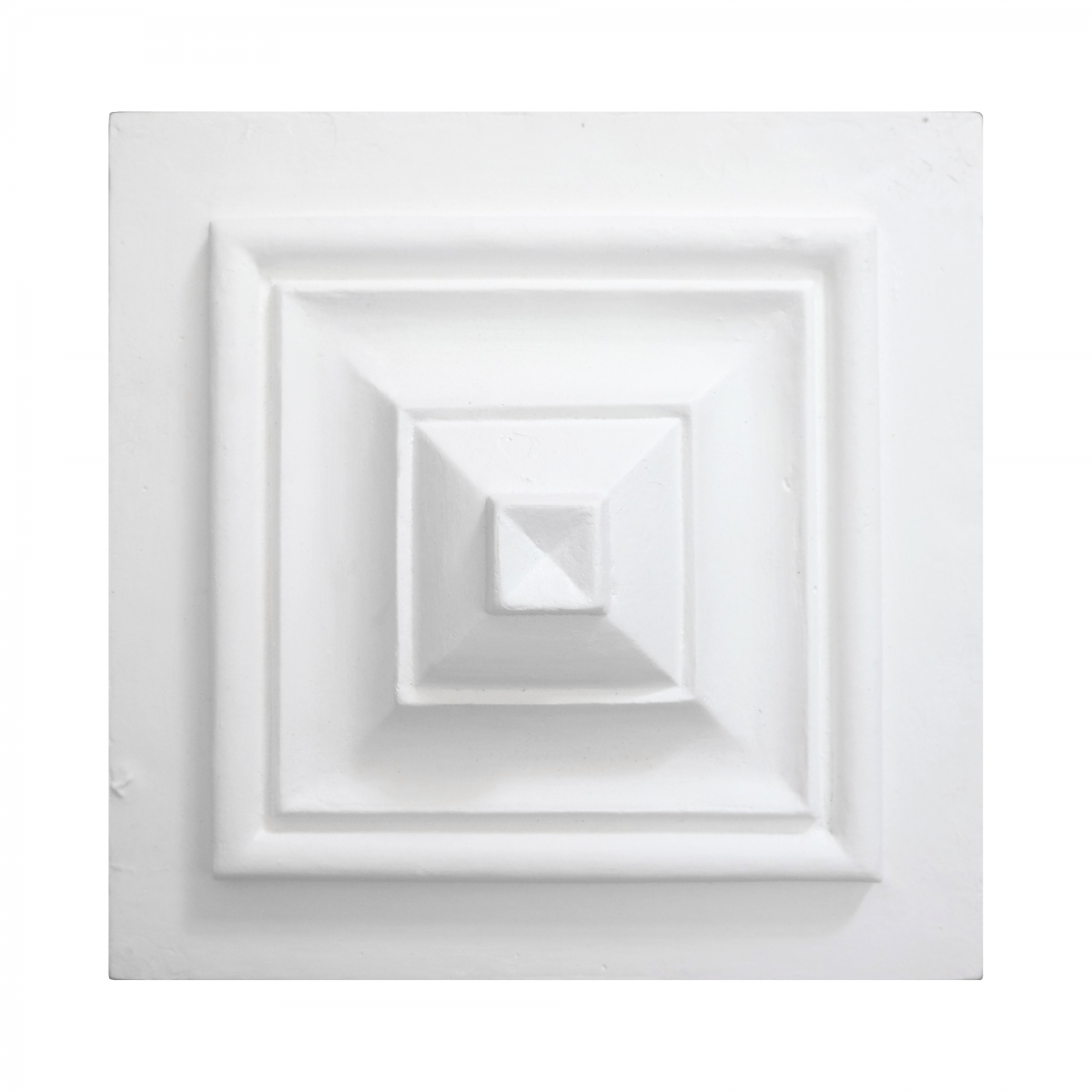 Square Ornament artdecor in Plaster 200x200x55