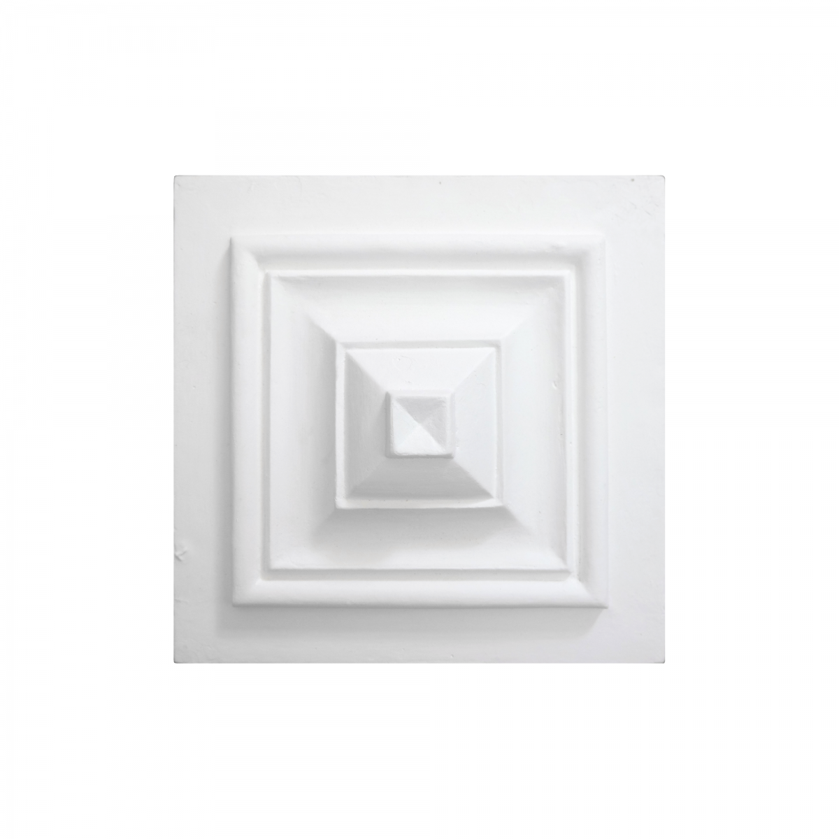 Square Ornament artdecor in Plaster 150x150x35
