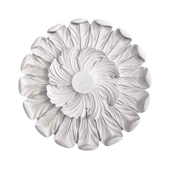 Florão Palmeira em Gesso RE003 com Ø400mm